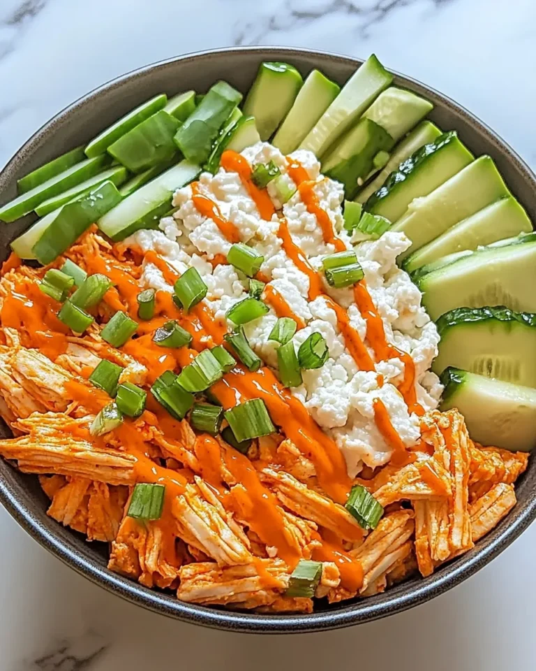 Buffalo Chicken Cottage Cheese Bowl