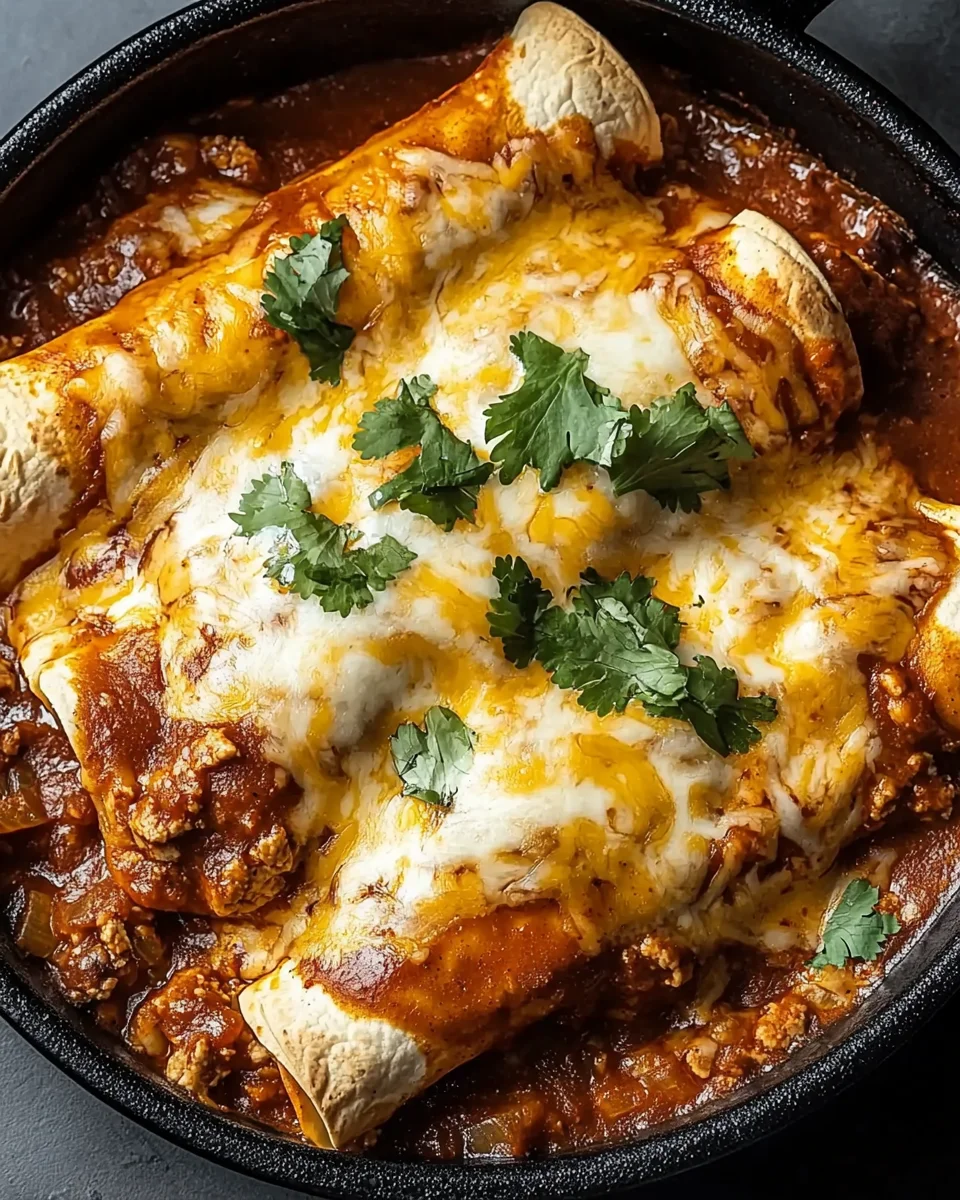 Cheese Enchiladas with Chili Gravy