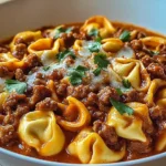 Cheesy Beef Enchilada Tortellini