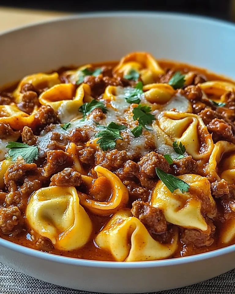 Cheesy Beef Enchilada Tortellini