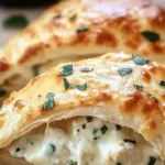 Chicken Alfredo Air Fryer Calzones