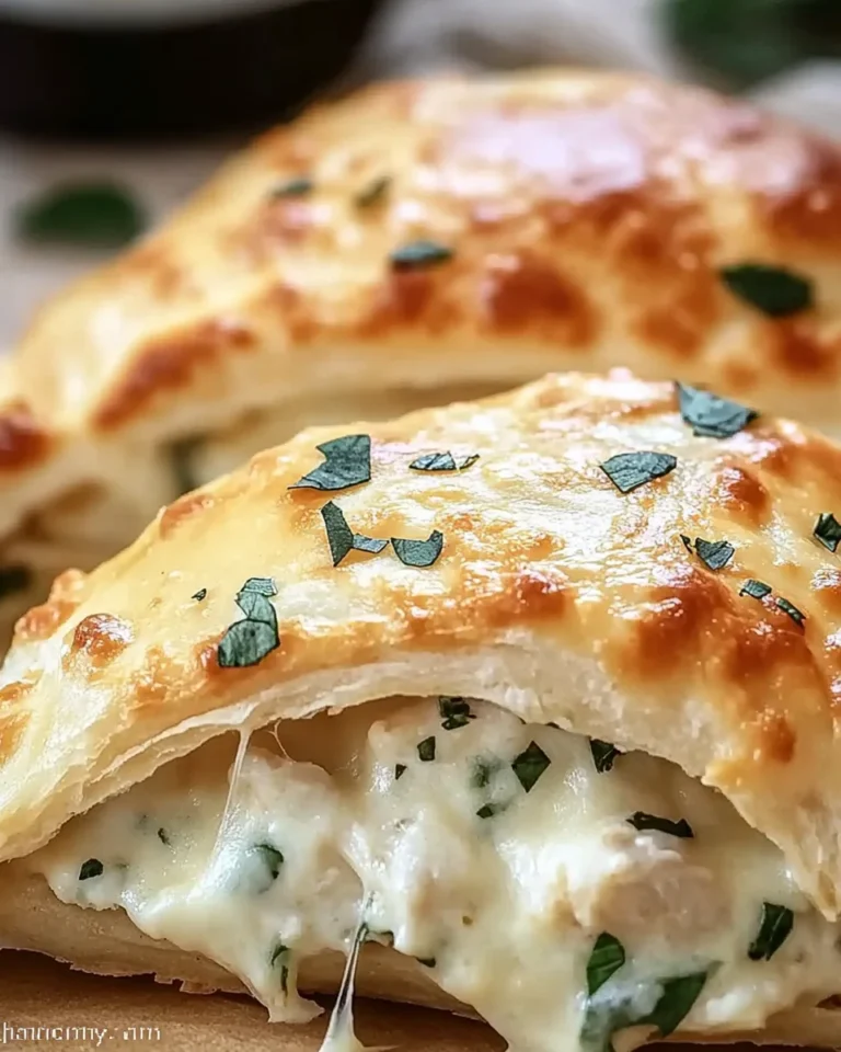 Chicken Alfredo Air Fryer Calzones