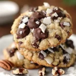 Chocolate Pecan Coconut Cookies