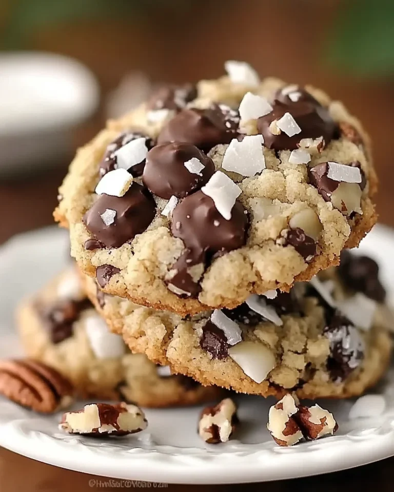 Chocolate Pecan Coconut Cookies
