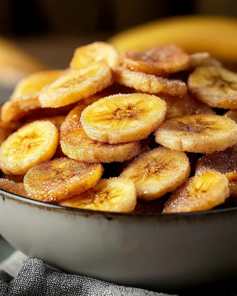 Cinnamon-Sugar Air Fryer Banana Chips