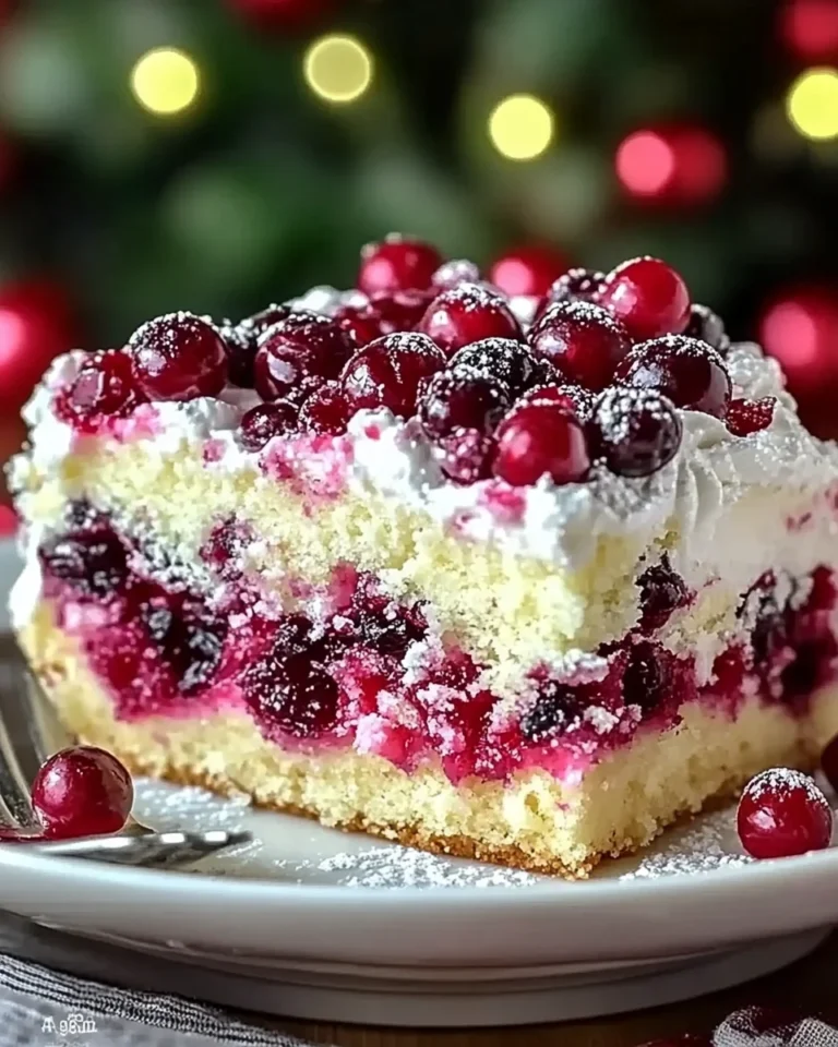 Cranberry Poke Cake