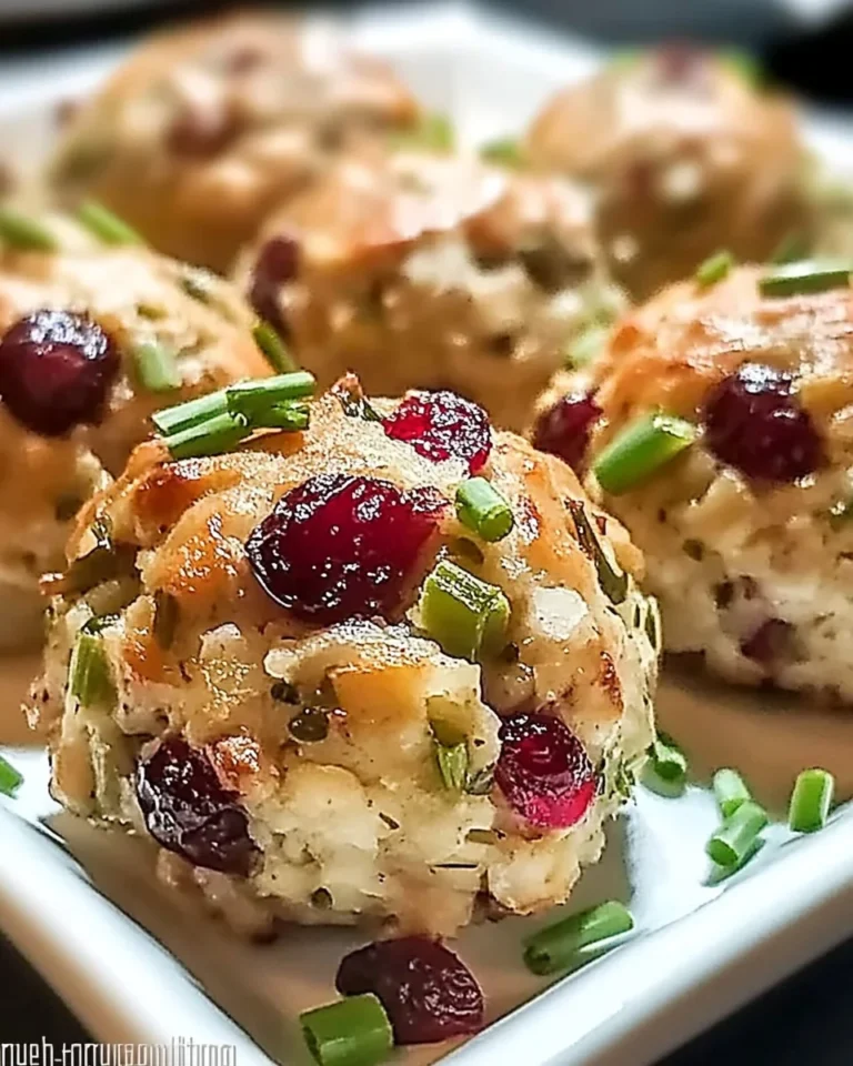 Cranberry & Turkey Stuffing Balls