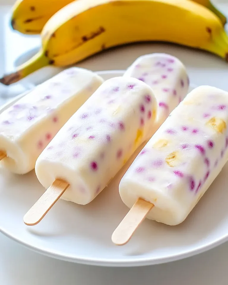 Frozen Banana Yogurt Pops