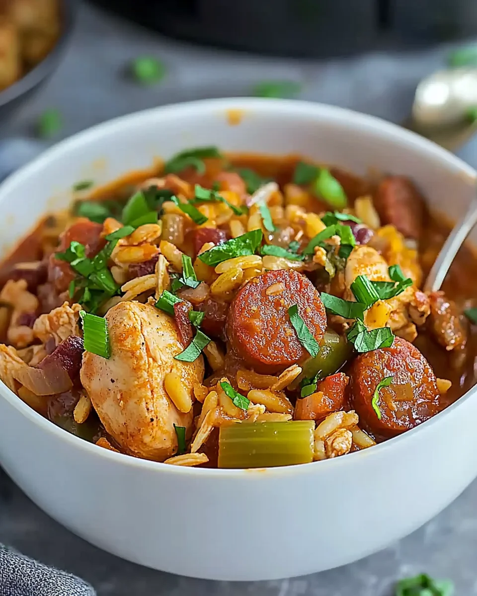 Instant Pot Chicken and Sausage Jambalaya