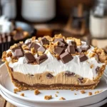 No Bake Snickers Pie