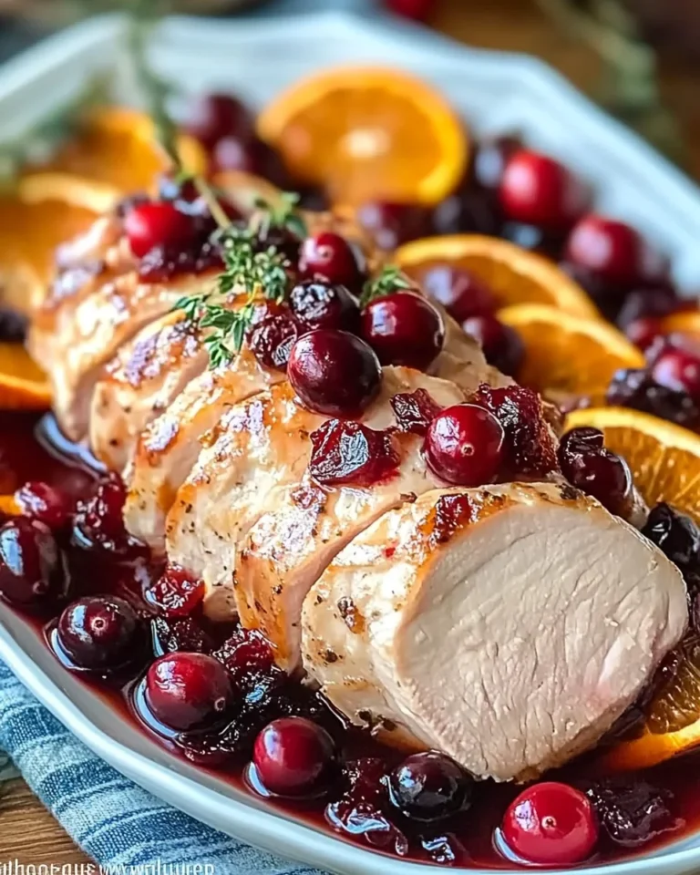 Orange Cranberry Pork Loin