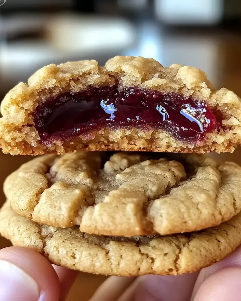PB&J Stuffed Cookies