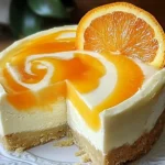 Pineapple Orange Swirl Cheesecake