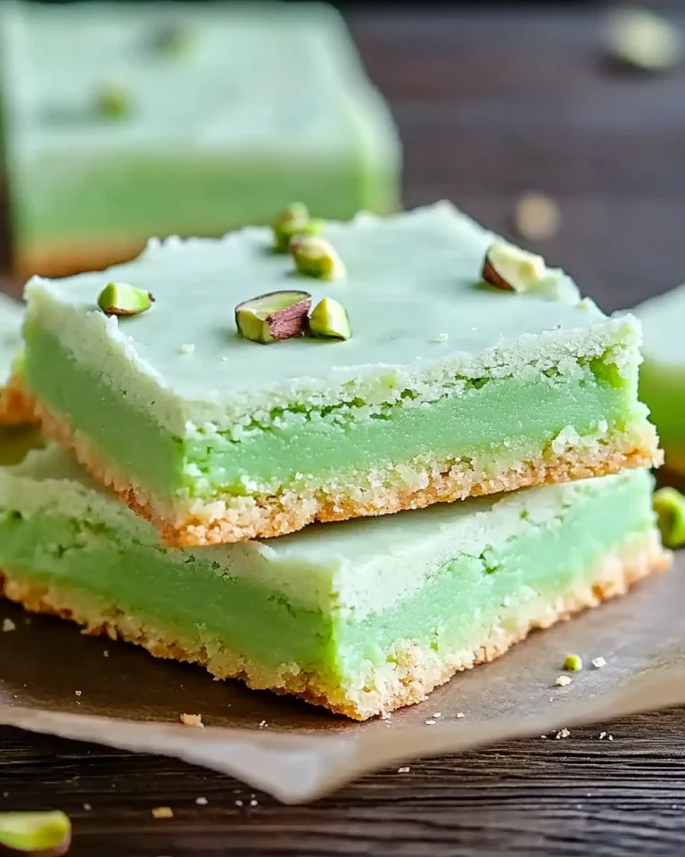 Pistachio Pudding Sugar Cookie Bars