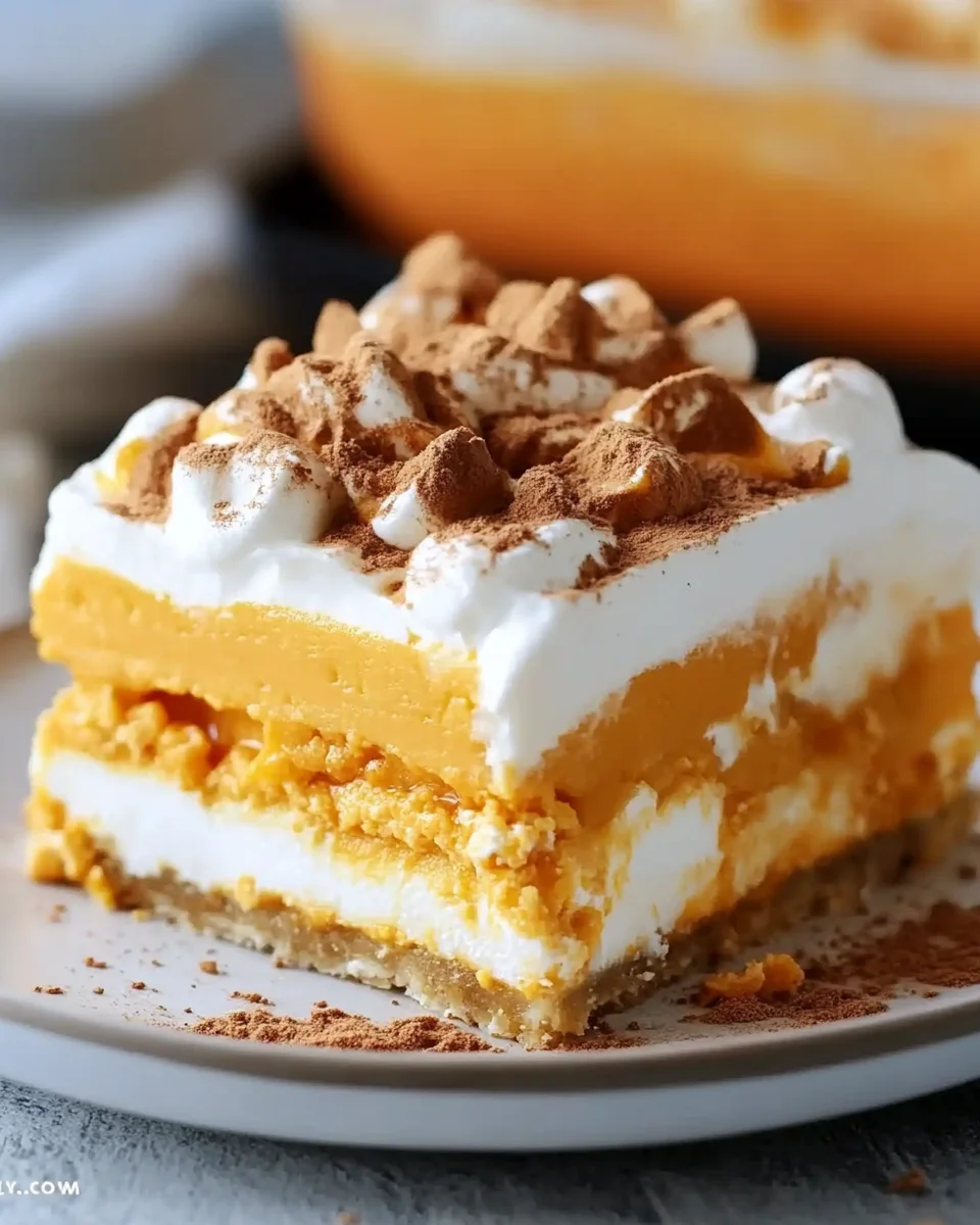 Pumpkin Lasagna Dessert