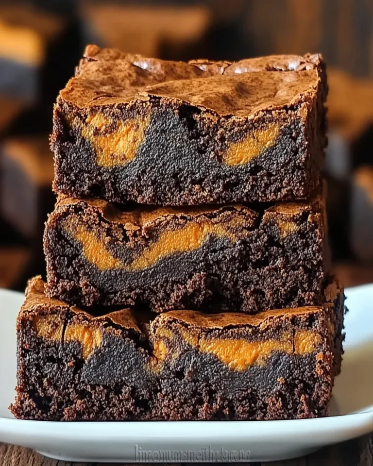 Pumpkin Swirl Brownies