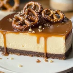 Salted Caramel Pretzel Cheesecake