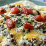 Sausage Gravy Breakfast Burrito Casserole
