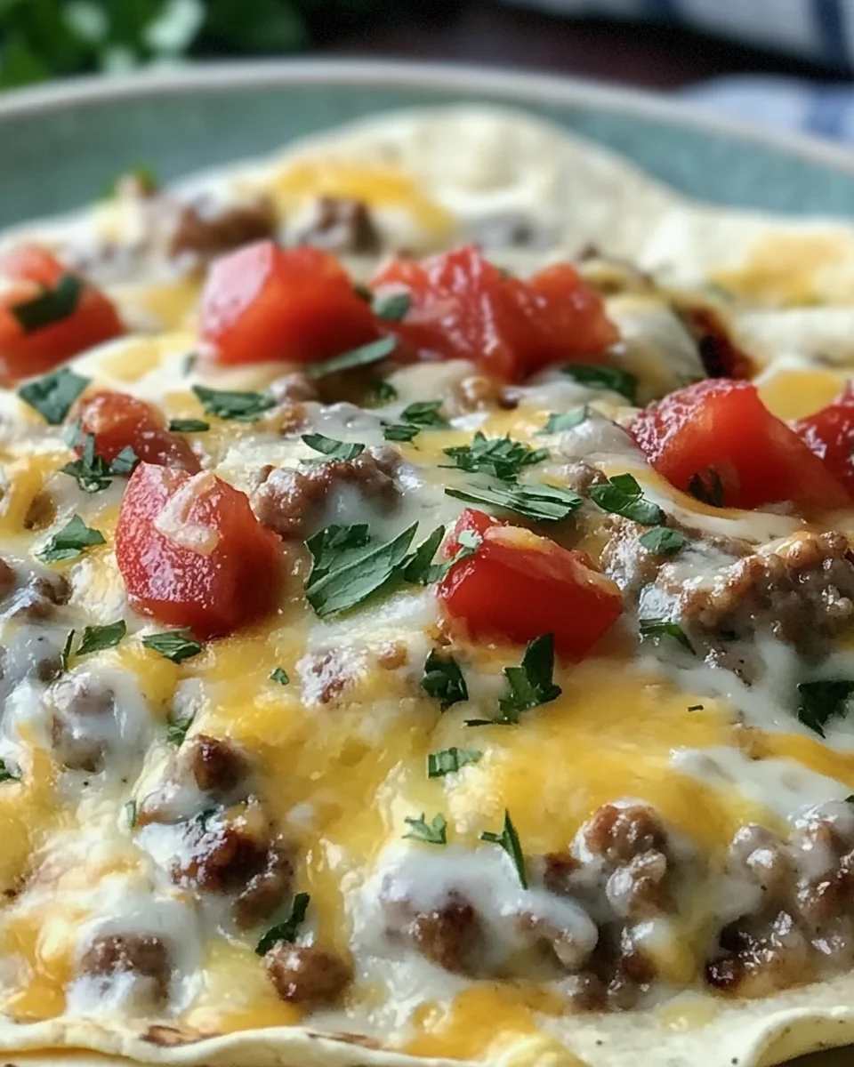 Sausage Gravy Breakfast Burrito Casserole