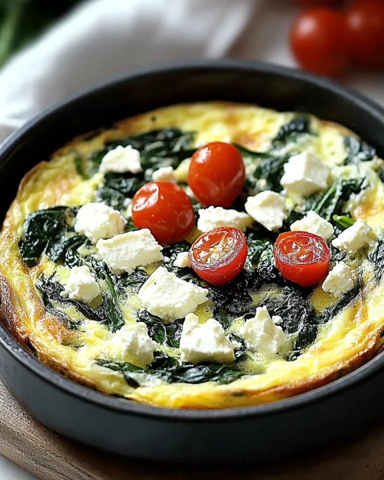 Spinach Feta Frittata