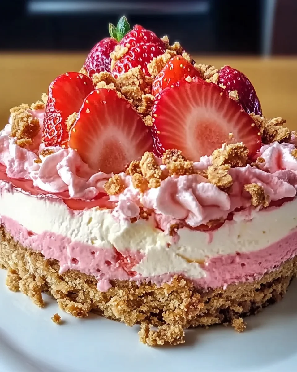 Strawberry Crunch Cheesecake