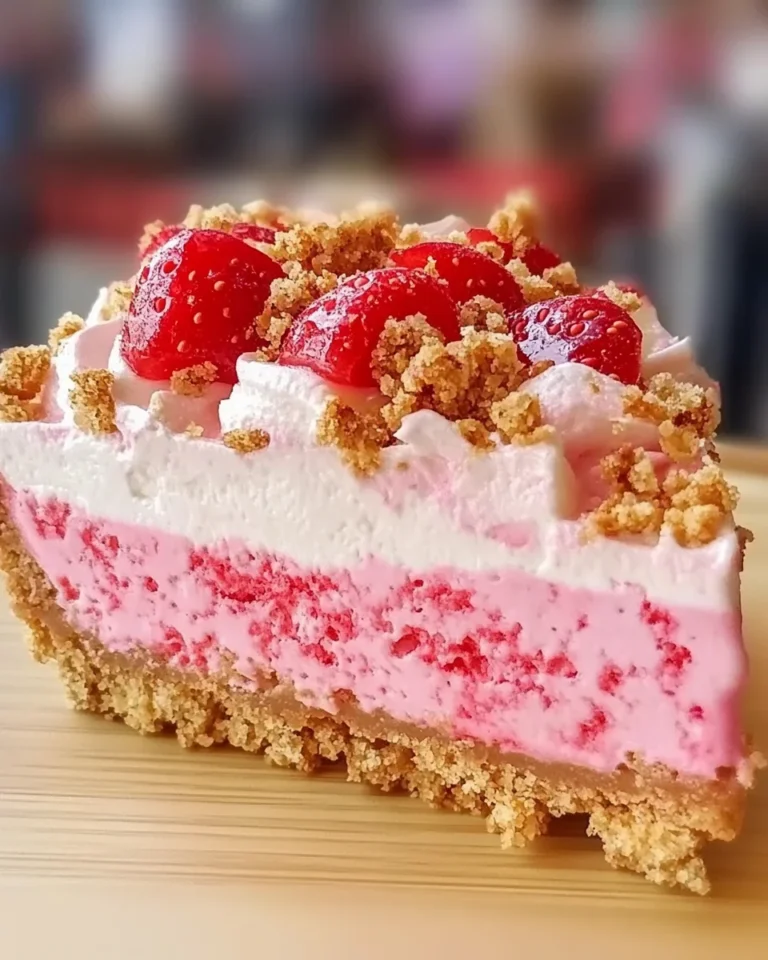 Very Strawberry Crunch Cheesecake Slice