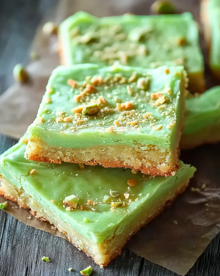 easy pistachio cookie bars