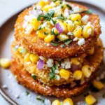 Fried Tomatoes with Corn Salsa