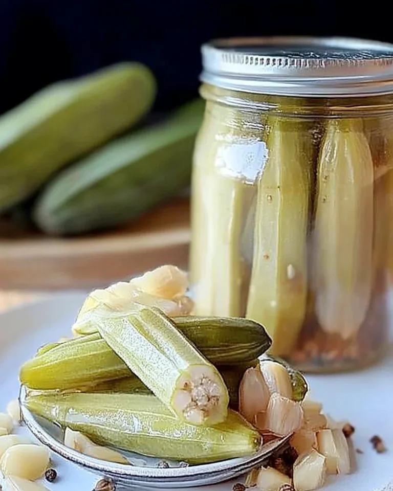 Garlic-Dill Pickled Okra (crunchy, not slimy probiotic snack!)