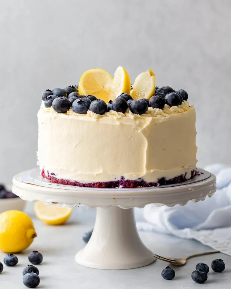 Lemon Blueberry Layer Cake