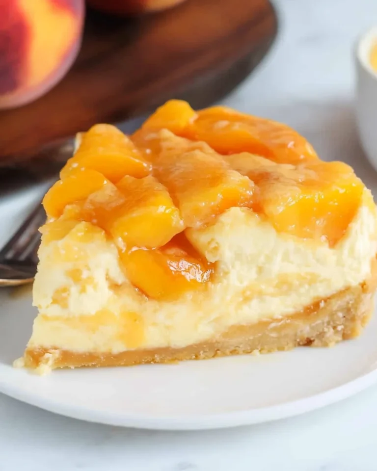 Peach Cobbler Cheesecake