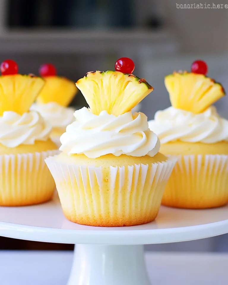 Pineapple Cream Cupcakes