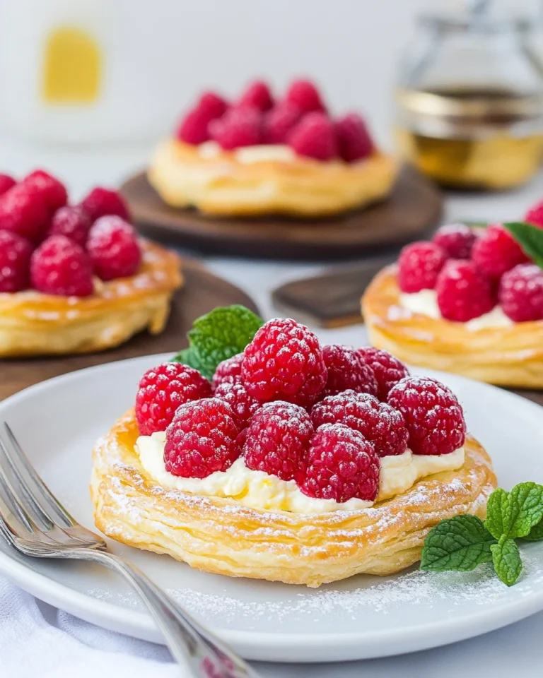 Raspberry Lemon Mascarpone Pastries