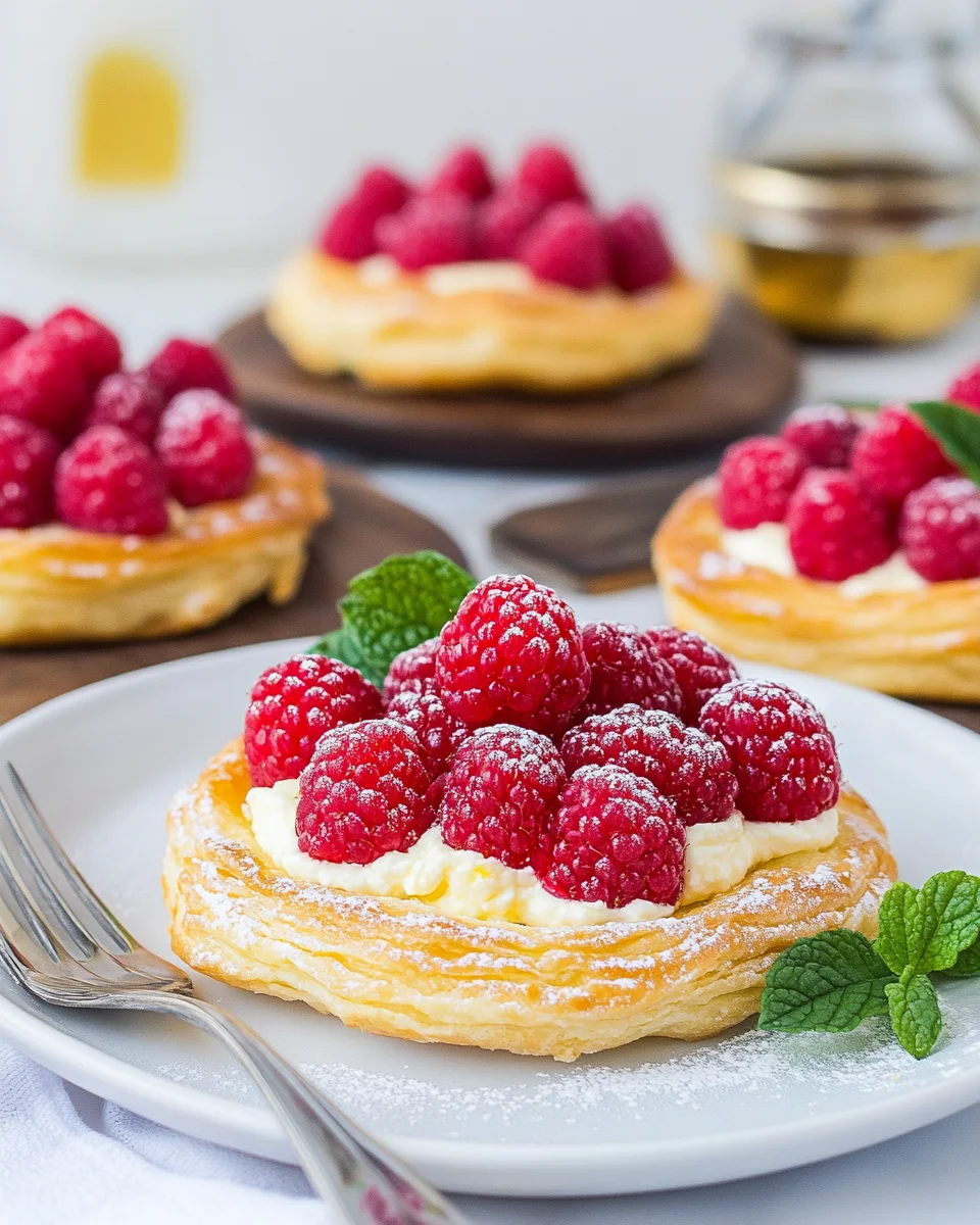 Raspberry Lemon Mascarpone Pastries
