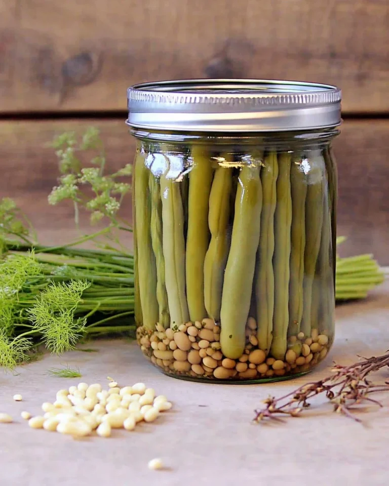 Spicy Garlic & Dill Pickled Beans Recipe