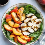 Summer Peach Balsamic Caprese Salad