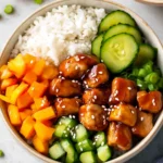 Teriyaki Chicken Poke Bowls