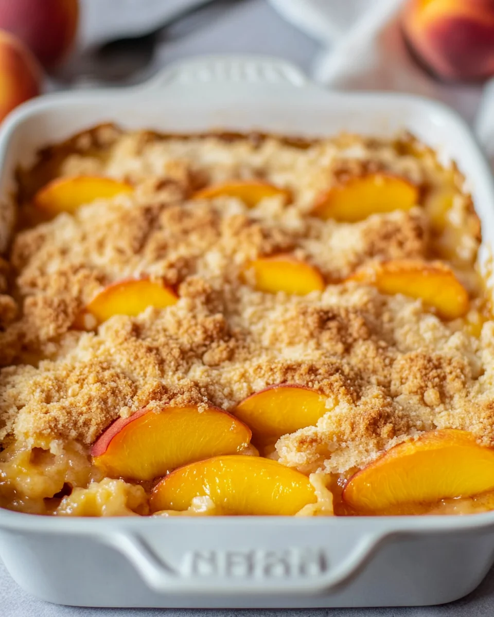 The Best Peach Cobbler