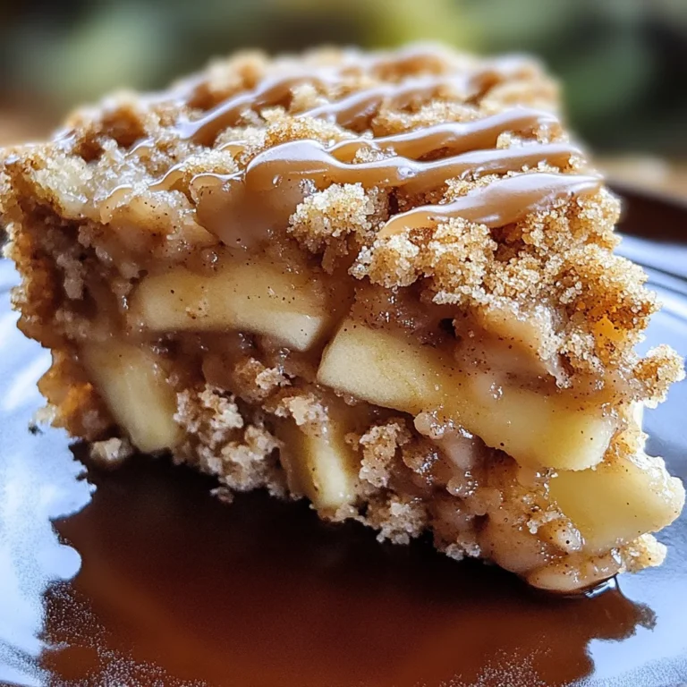 Apple Crumb Cake with Cinnamon Apple Drizzle