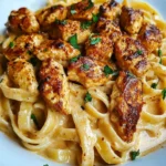 Cajun Chicken Pasta In Creamy Parmesan Garlic Sauce