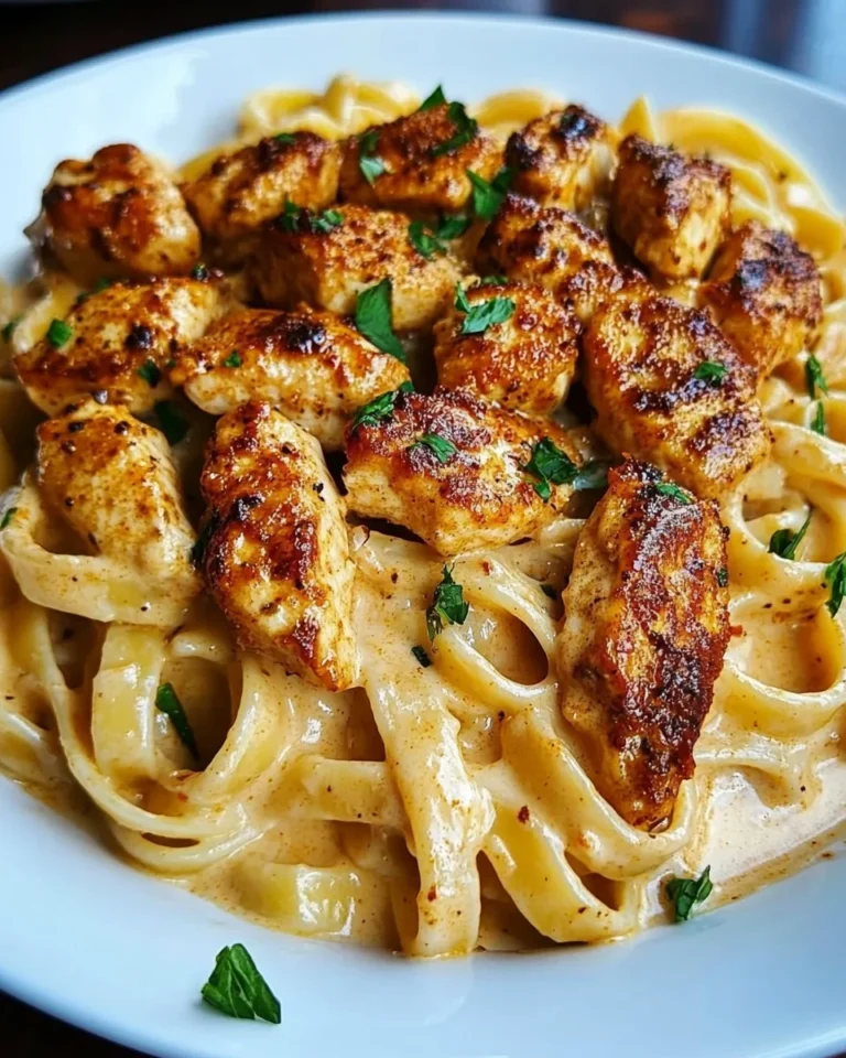 Cajun Chicken Pasta In Creamy Parmesan Garlic Sauce