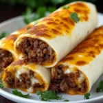 Cheesy Beefy Burritos
