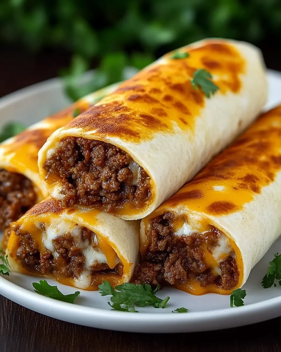 Cheesy Beefy Burritos