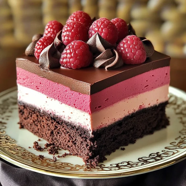 Chocolate Raspberry Mousse Cake