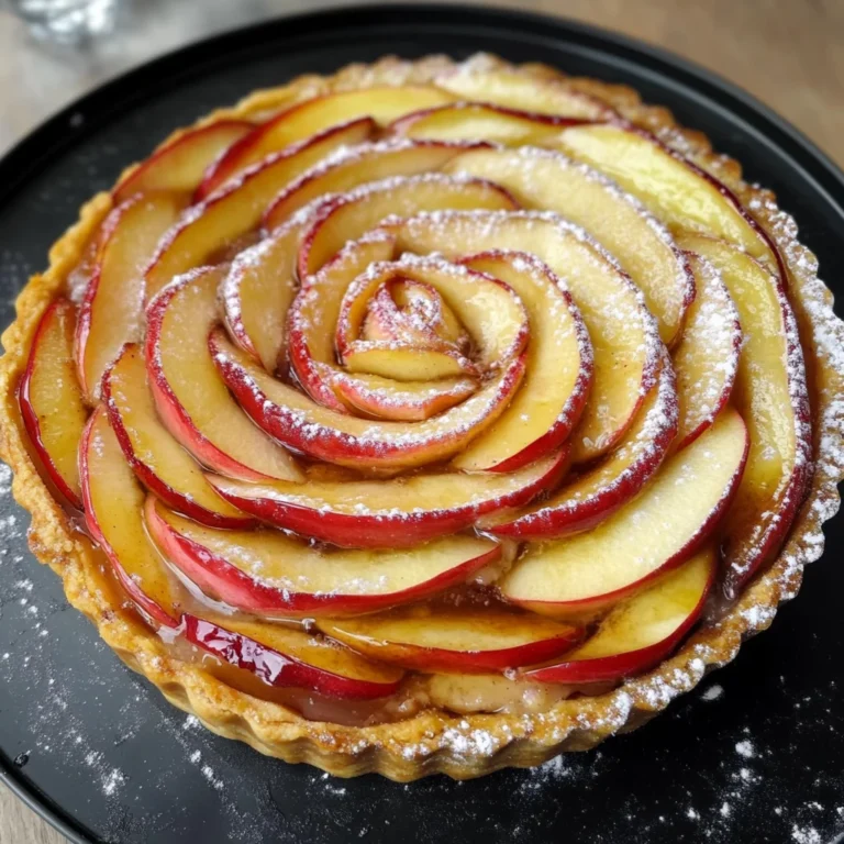 Cinnamon Roll Apple Rose Tart