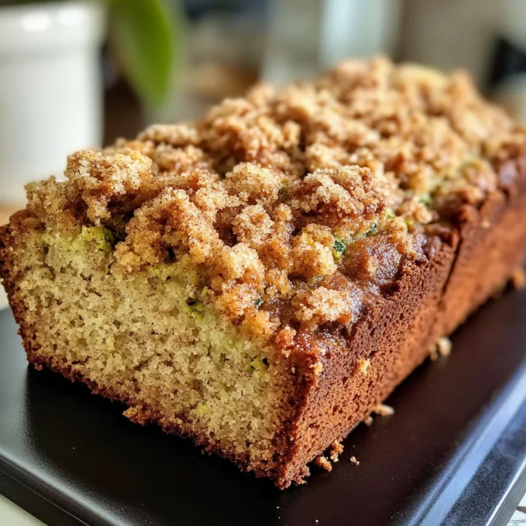 Cinnamon Streusel Topped Zucchini Bread Bakery Style: A Stunning Loaf