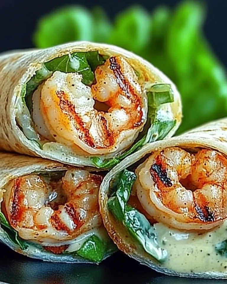 Grilled Shrimp Caesar Wraps