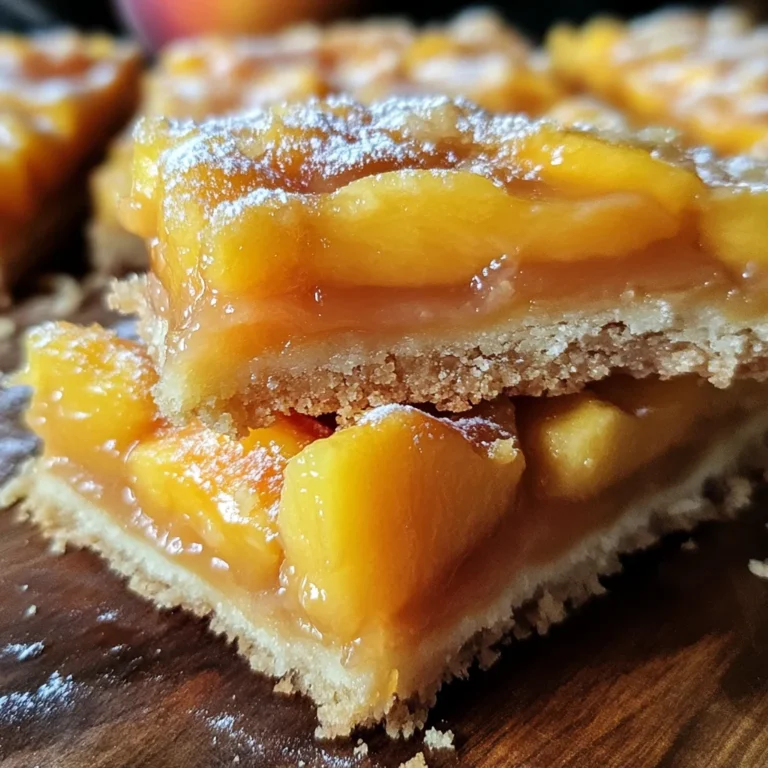 Heavenly Summer Peach Bars