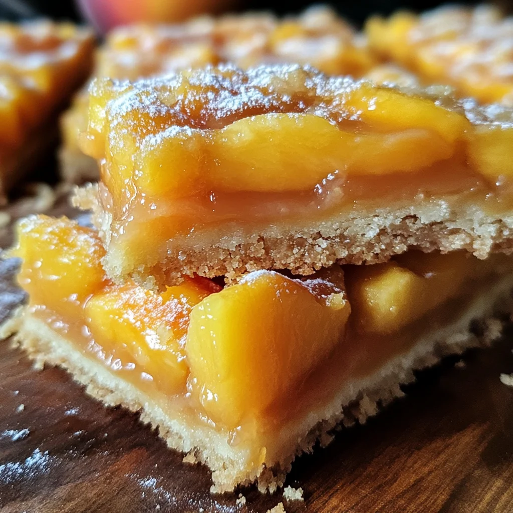 Heavenly Summer Peach Bars