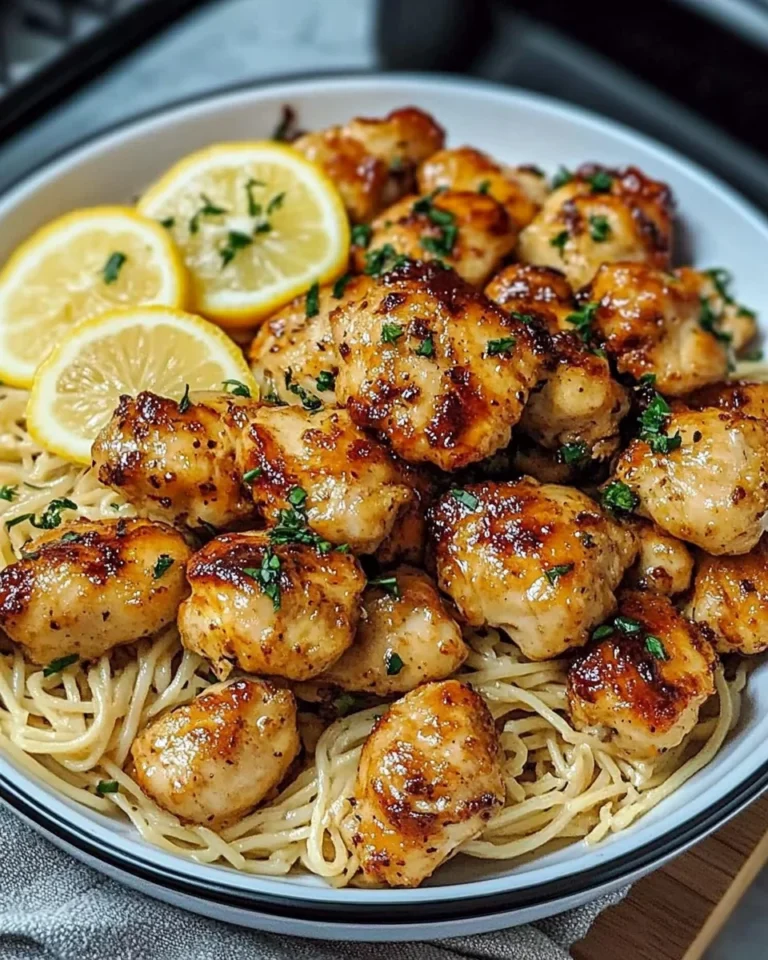 Lemon Garlic Butter Chicken Served